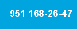 951 168-26-47 951 168-26-47
